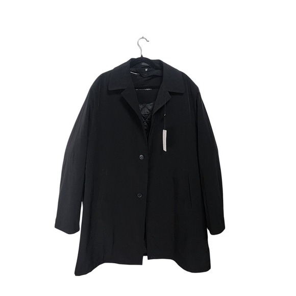 Calvin Klein NWT Water Repellent Black‎ Jacket Button Zip out liner Mens 46R